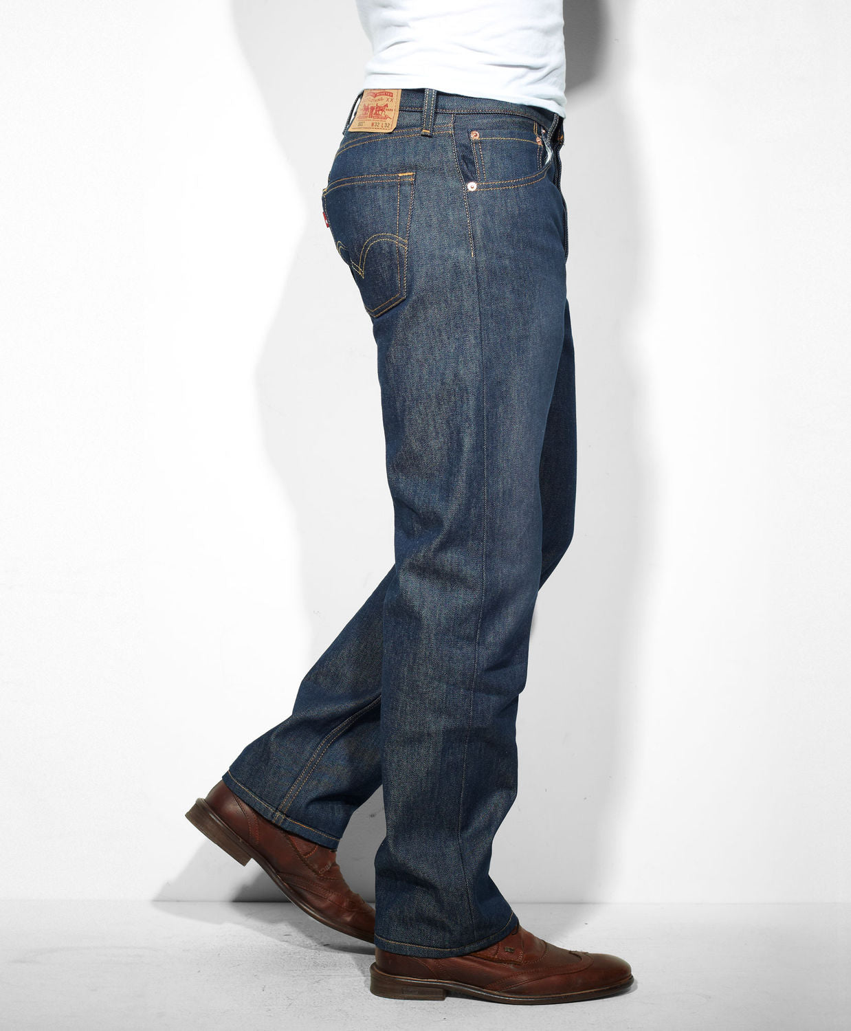 Levi's Mens 502 Regular Fit Stretch Tapered Jeans - Walmart.com